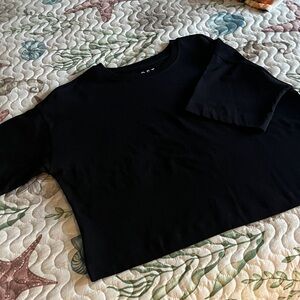Loft. Women's Black Top. Med. boxy. Nvr worn. Casual t shirt